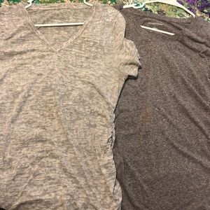 2 Liz Lange Maternity short sleeve tees Large